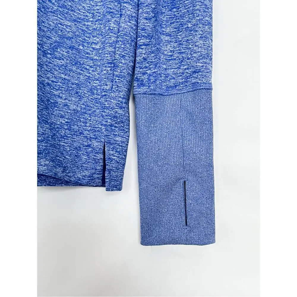 Nike Dri-Fit Running Top Long Sleeve Crewneck Shirt Thumbholes Size Medium Blue